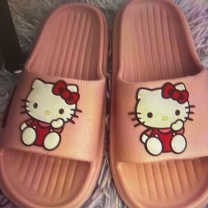 Hello Kitty Kids Slippers in Pink and Red